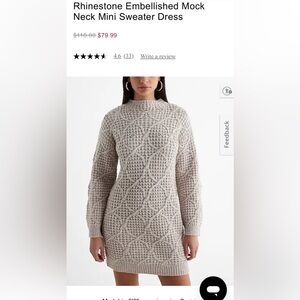 Express Textured Knit Sweater in Light Gray